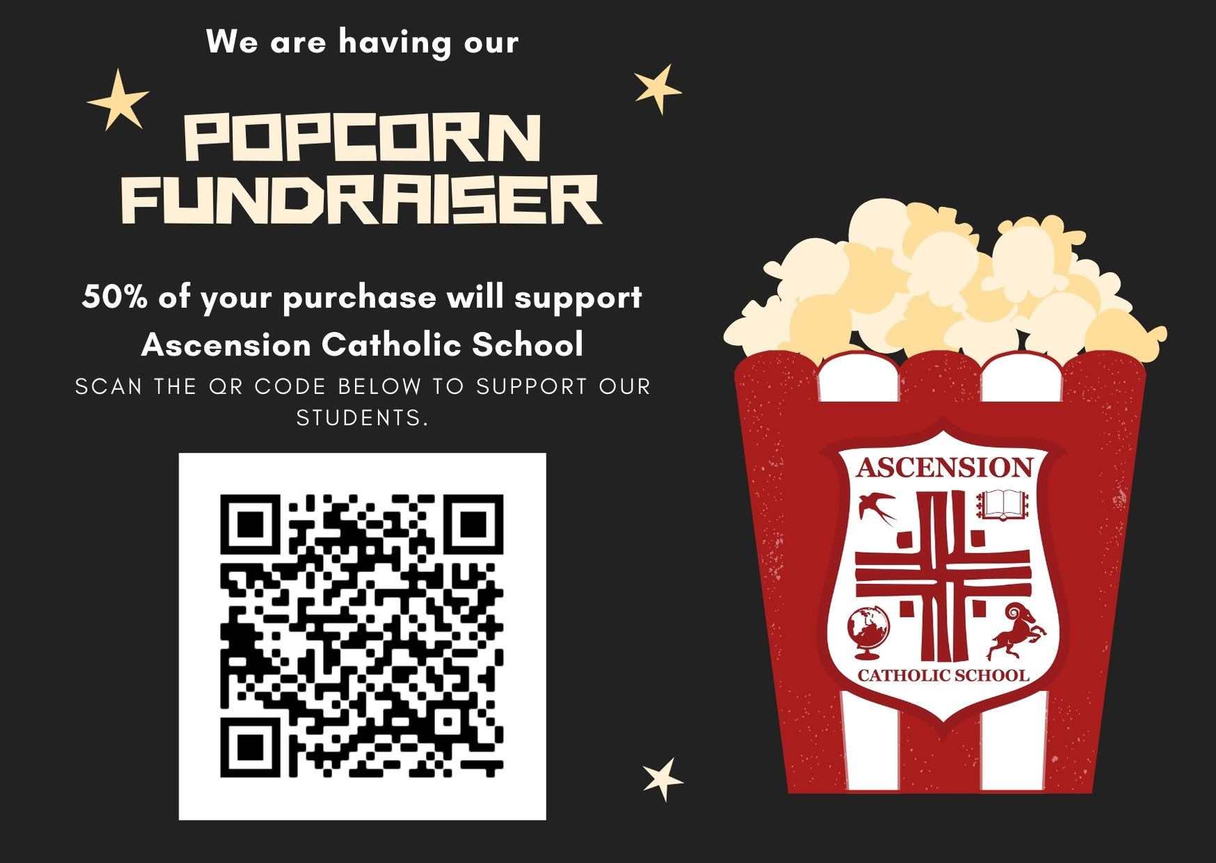 Popcornopolis Fundraiser! Ascension Catholic School